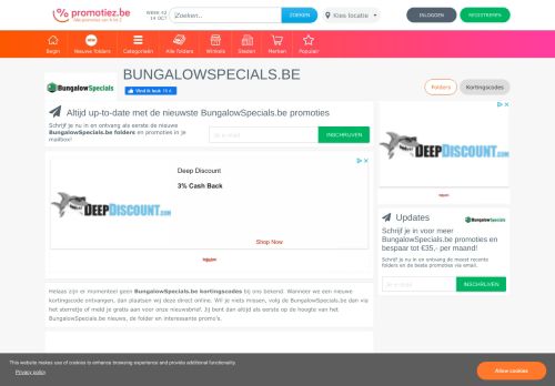 
                            7. BungalowSpecials.be kortingscodes - Alle BungalowSpecials.be ...