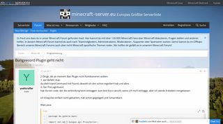 
                            9. Bungeecord Plugin geht nicht | Minecraft-Server.eu Forum