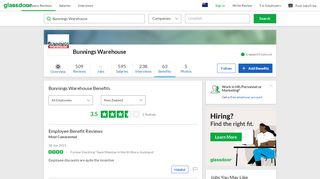 
                            10. Bunnings Warehouse Employee Benefits and Perks | Glassdoor.co.nz