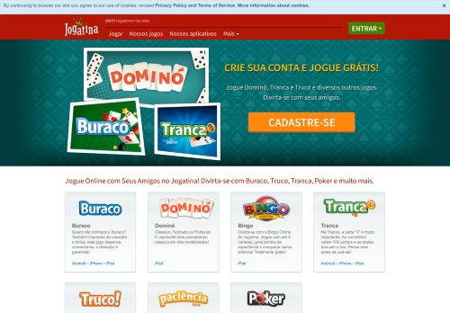 
                            2. Buraco Online, Truco, Canastra, Tranca e Poker - Grátis no Jogatina.