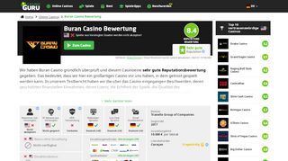 
                            6. Buran Casino - Die ehrliche Bewertung durch Casino Guru