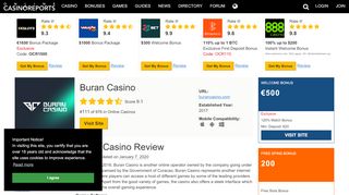 
                            9. Buran Casino - Review | Online Casino Reports