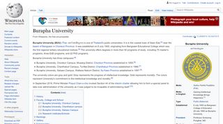 
                            13. Burapha University - Wikipedia