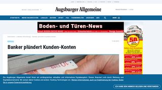 
                            12. Burgau: Banker plündert Kunden-Konten - Nachrichten Günzburg ...