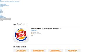 
                            7. BURGER KING® App - New Zealand on the App Store - iTunes - Apple
