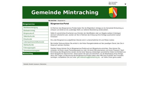 
                            11. Bürgerservice-Portal | Gemeinde Mintraching