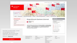 
                            3. Bürgerstiftung der Sparkasse Uckermark - Stiftungs-Startseite