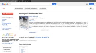 
                            12. Burlington County Sasquatch - Risultati da Google Libri