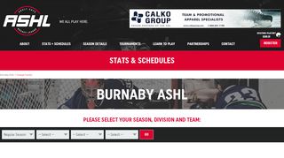 
                            12. Burnaby 8 Rinks – Adult Safe Hockey League | ASHL