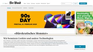 
                            10. «Bürokratisches Monster» - Schweiz: Standard - derbund.ch