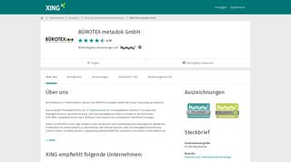 
                            9. BÜROTEX metadok GmbH als Arbeitgeber | XING Unternehmen