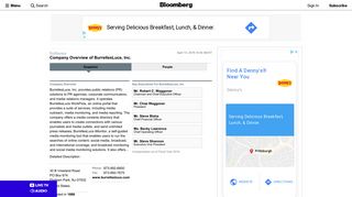 
                            10. BurrellesLuce, Inc.: Private Company Information - Bloomberg