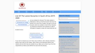 
                            10. Bursaries SA 2019-2020: List Of The Latest Bursaries in South Africa ...