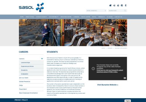 
                            8. Bursaries | Sasol