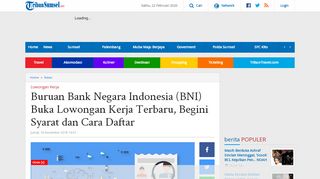 
                            11. Buruan Bank Negara Indonesia (BNI) Buka Lowongan ...