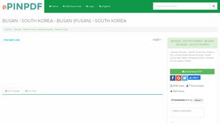 
                            8. Busan - South Korea - Busan (Pusan) - South Korea - PDF Free ...