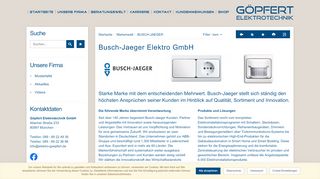
                            9. BUSCH-JAEGER - Ihr Elektriker aus München - Göpfert Elektrotechnik ...