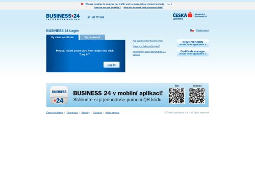 
                            1. BUSINESS 24 Internetbanking - Česká spořitelna - Login