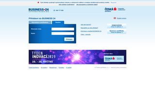 
                            4. BUSINESS 24 Internetbanking - Česká spořitelna - Přihlášení