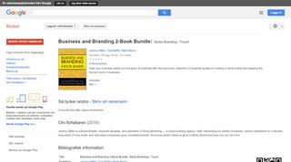 
                            4. Business and Branding 2-Book Bundle: Sticky Branding / Touch