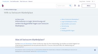 
                            6. Business Apps im Marketplace - Swisscom