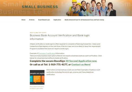 
                            10. Business Bank Account Verification and Bank login information - Small ...