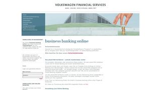 
                            2. business banking online - BusinessNet - Volkswagen Bank