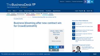 
                            12. Business blooming after new contract win for CrowdControlHQ ...