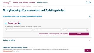 
                            8. Business Buchung Login - Firmenkunden - Eurowings