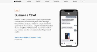 
                            1. Business Chat - Apple Developer