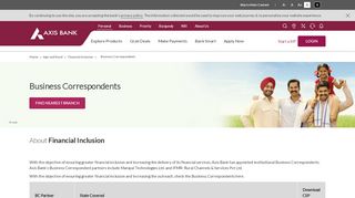 
                            11. Business Correspondents - Axis Bank