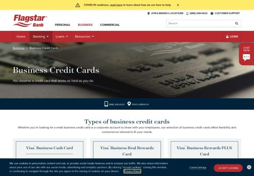 
                            3. Business Credit Cards - Flagstar Bank