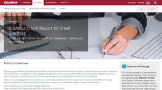 
                            1. Business Credit Reports for Small Business | Business | Equifax