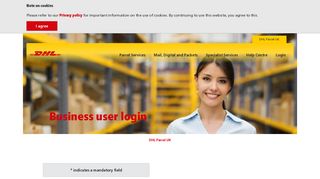 
                            10. Business customer user login | DHL Parcel UK | English