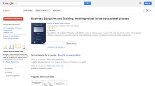 
                            11. Business Education and Training: Instilling values in the ...