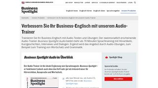 
                            10. Business-Englisch-Audio-Trainer | Business Spotlight