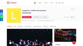 
                            9. Business Events, LaughGuru, Vaibhav Devanathan, Mumbai | onspon ...