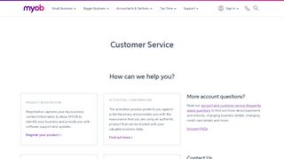 
                            7. Business Help & User Support | Customer Service | MYOB