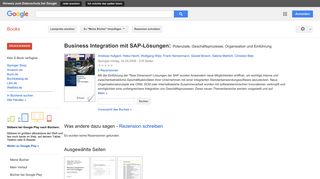 
                            9. Business Integration mit SAP-Lösungen: Potenziale, ...