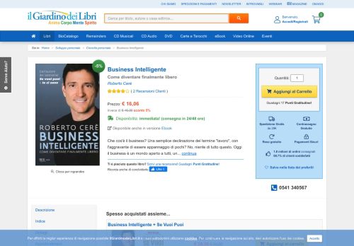 
                            6. Business Intelligente - Roberto Cerè - Libro - Il Giardino dei Libri