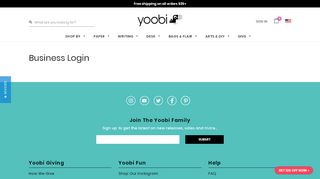 
                            6. Business Login – Yoobi