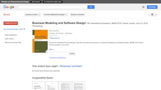 
                            13. Business Modeling and Software Design: 8th International Symposium, ...