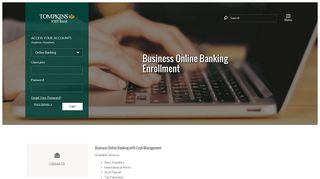 
                            7. Business Online Banking Enrollment - Tompkins VIST Bank