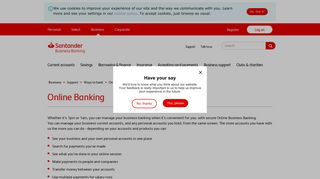 
                            2. Business Online Banking - Santander UK