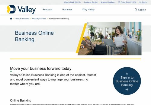 
                            2. Business Online Banking - Valley National Bank
