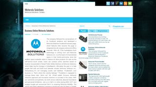 
                            4. Business Online Motorola Solutions ~ Motorola Solutions