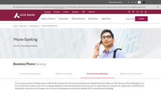 
                            5. Business Phone Banking 24x7 Business Banking Assistance - Axis Bank