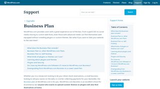 
                            5. Business Plan — Support — WordPress.com