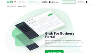 
                            3. Business Portal | Grab SG