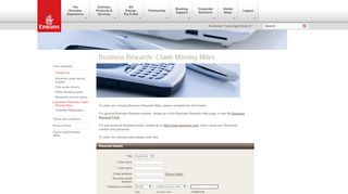 
                            7. Business Rewards: Claim Missing Miles | Contact Us | Help | Emirates ...